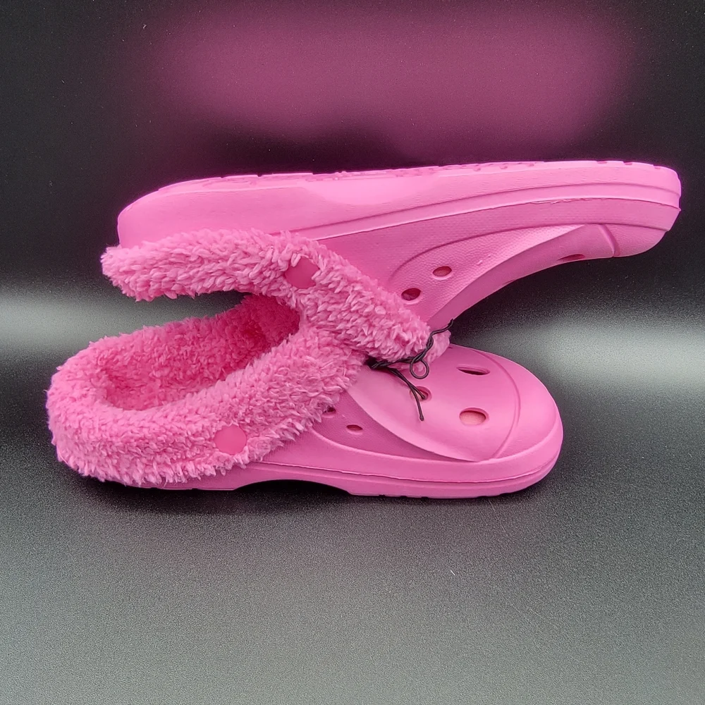 Bobbie Brooks Girl's Lined Clogs Size 2/3 Pink Big Girls Grade School Kids New